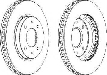 Ferodo DDF1845-1 - Bremžu diski www.autospares.lv