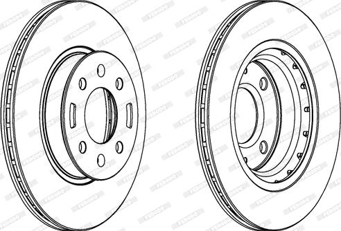 Ferodo DDF1840 - Bremžu diski www.autospares.lv