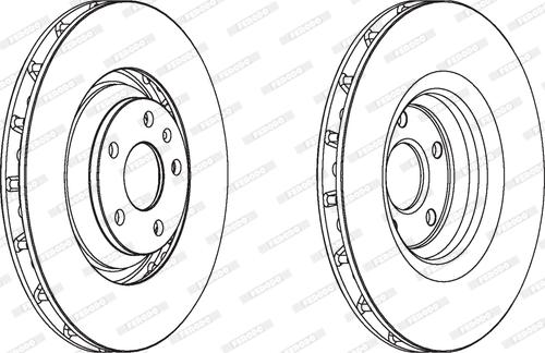 Ferodo DDF1847 - Bremžu diski www.autospares.lv