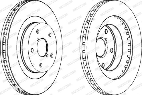 Ferodo DDF1857 - Bremžu diski www.autospares.lv