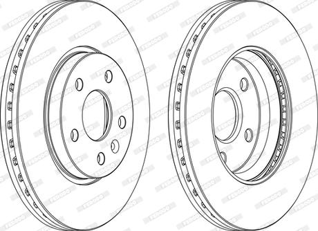 Ferodo DDF1869P-D - Bremžu diski autospares.lv