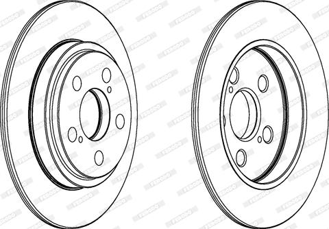 Ferodo DDF1866 - Bremžu diski www.autospares.lv