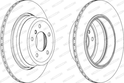 Ferodo DDF1868C-1 - Bremžu diski www.autospares.lv