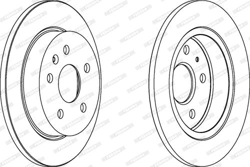 Ferodo DDF1804 - Bremžu diski www.autospares.lv