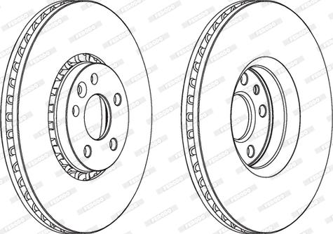 Ferodo DDF1801C - Bremžu diski www.autospares.lv