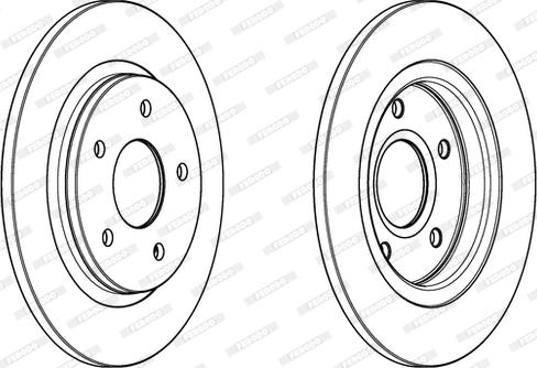 Ferodo DDF1808C - Bremžu diski autospares.lv