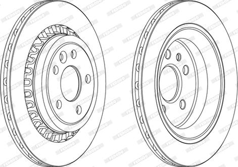 Ferodo DDF1802C - Bremžu diski www.autospares.lv