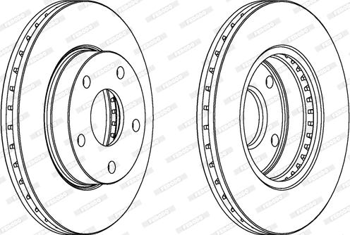 Ferodo DDF180 - Bremžu diski www.autospares.lv