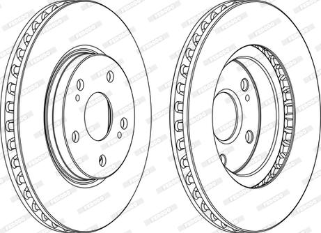 Ferodo DDF1814C-D - Тормозной диск www.autospares.lv