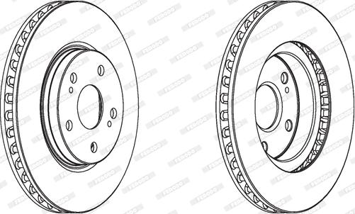 Ferodo DDF1814C - Bremžu diski autospares.lv