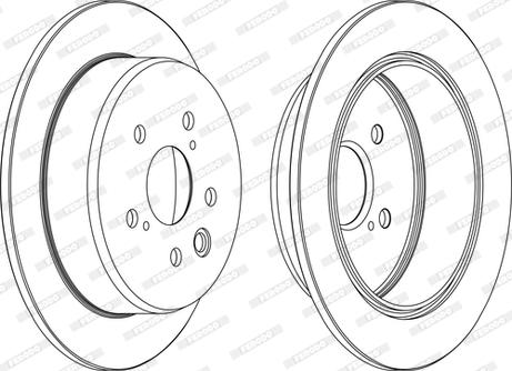 Ferodo DDF1815C - Bremžu diski www.autospares.lv