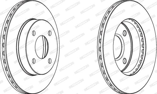 Ferodo DDF1884 - Bremžu diski autospares.lv