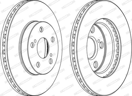 Ferodo DDF1886C-1-D - Bremžu diski www.autospares.lv