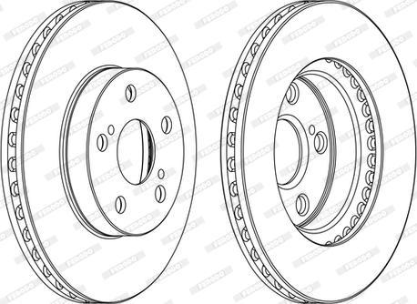 Ferodo DDF1886C - Bremžu diski www.autospares.lv