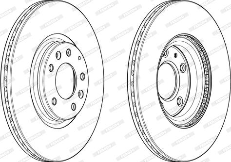 Ferodo DDF1880C - Bremžu diski autospares.lv