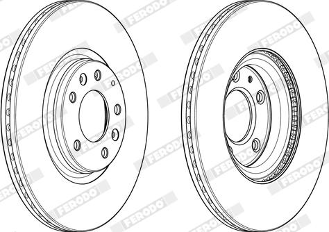 Ferodo DDF1880X - Bremžu diski www.autospares.lv