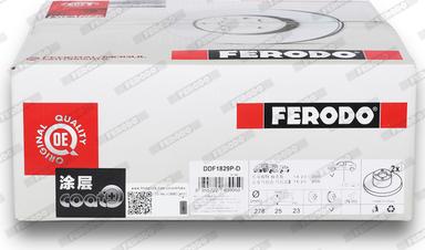 Ferodo DDF1829P-D - Brake Disc www.autospares.lv