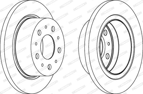 Ferodo DDF1823 - Brake Disc www.autospares.lv