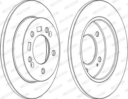 Ferodo DDF1874C - Bremžu diski autospares.lv