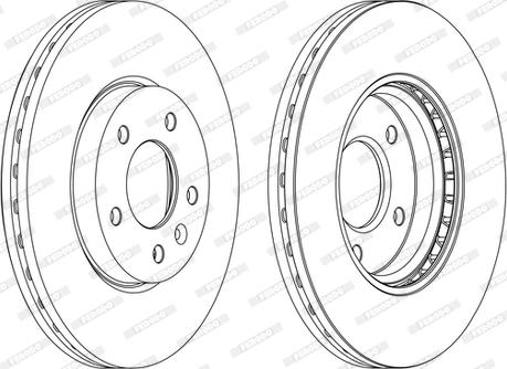 Ferodo DDF1870C-D - Bremžu diski www.autospares.lv