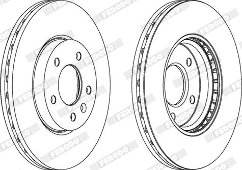 Ferodo DDF1870X - Bremžu diski www.autospares.lv