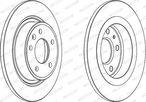 Ferodo DDF1871C-D - Bremžu diski www.autospares.lv