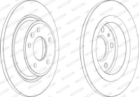 Ferodo DDF1871 - Bremžu diski www.autospares.lv