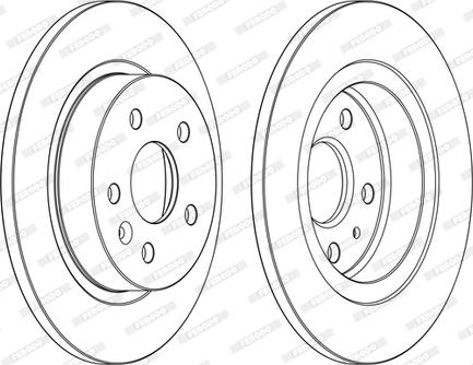 Ferodo DDF1872P-D - Bremžu diski www.autospares.lv