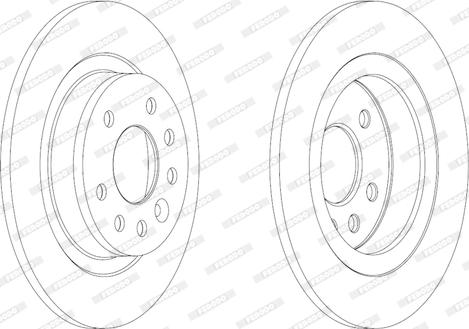 Ferodo DDF1877 - Bremžu diski www.autospares.lv