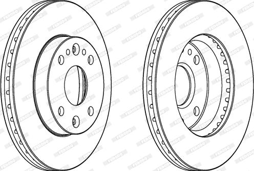 Ferodo DDF1391 - Bremžu diski www.autospares.lv