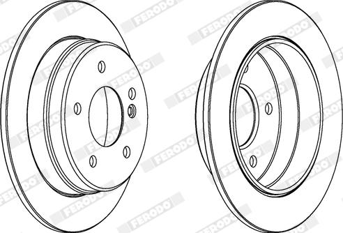 Ferodo DDF1349X - Bremžu diski autospares.lv