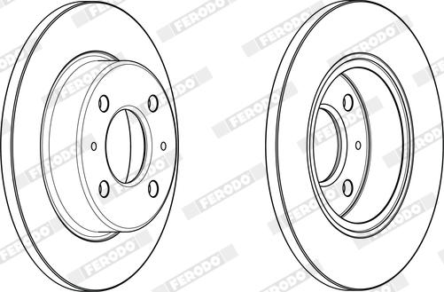 Ferodo DDF1342X - Bremžu diski www.autospares.lv