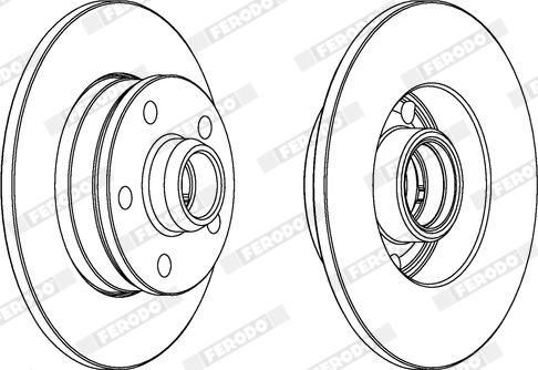 Ferodo DDF1350X - Bremžu diski www.autospares.lv