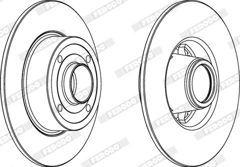 Ferodo DDF1369X - Bremžu diski www.autospares.lv