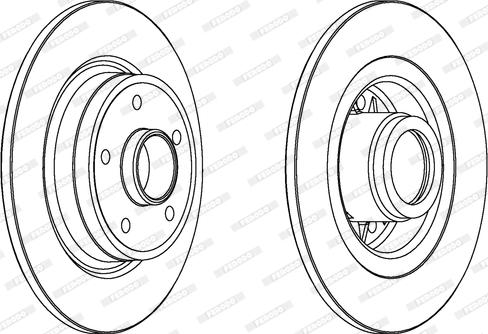 Ferodo DDF1364 - Bremžu diski www.autospares.lv