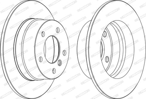 Ferodo DDF1361C - Bremžu diski www.autospares.lv