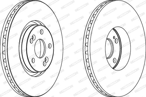 Ferodo DDF1368C-1 - Brake Disc www.autospares.lv