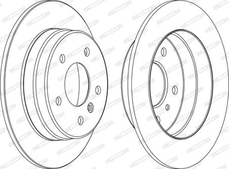 Ferodo DDF1362C-1-D - Тормозной диск www.autospares.lv