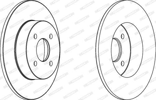 Ferodo DDF1367 - Bremžu diski www.autospares.lv