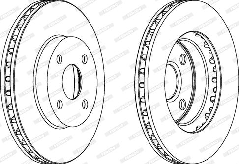 Ferodo DDF1309 - Bremžu diski www.autospares.lv