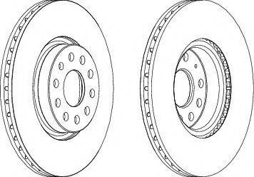 Ferodo DDF1305C-1 - Bremžu diski www.autospares.lv