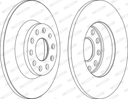 Ferodo DDF1306C-D - Brake Disc www.autospares.lv