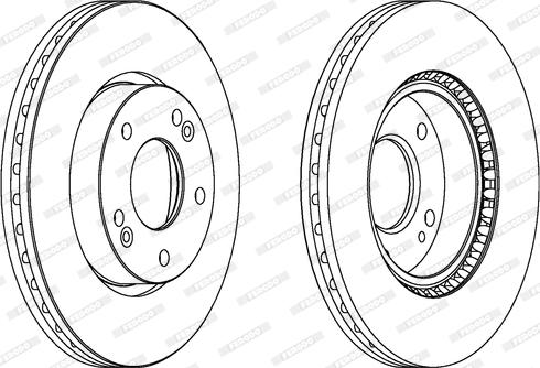 Ferodo DDF1619C - Bremžu diski autospares.lv