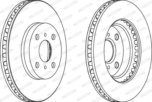 Ferodo DDF1314 - Bremžu diski www.autospares.lv