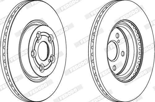 Ferodo DDF1315X - Bremžu diski www.autospares.lv