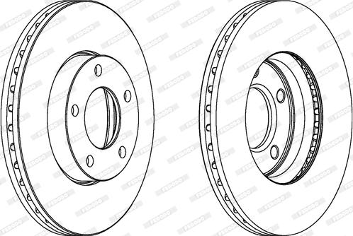 Ferodo DDF1311C - Bremžu diski www.autospares.lv