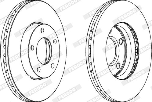 Ferodo DDF1311X - Bremžu diski www.autospares.lv