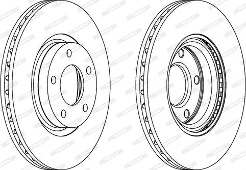 Ferodo DDF1312C - Bremžu diski www.autospares.lv