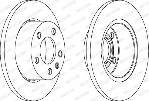 Ferodo DDF131 - Bremžu diski www.autospares.lv