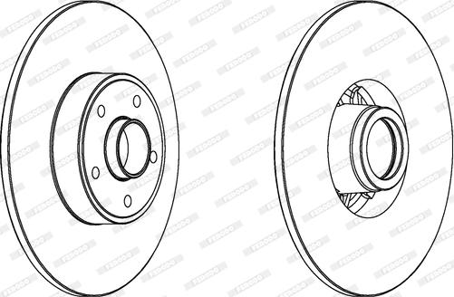 Ferodo DDF1386C-1 - Brake Disc www.autospares.lv